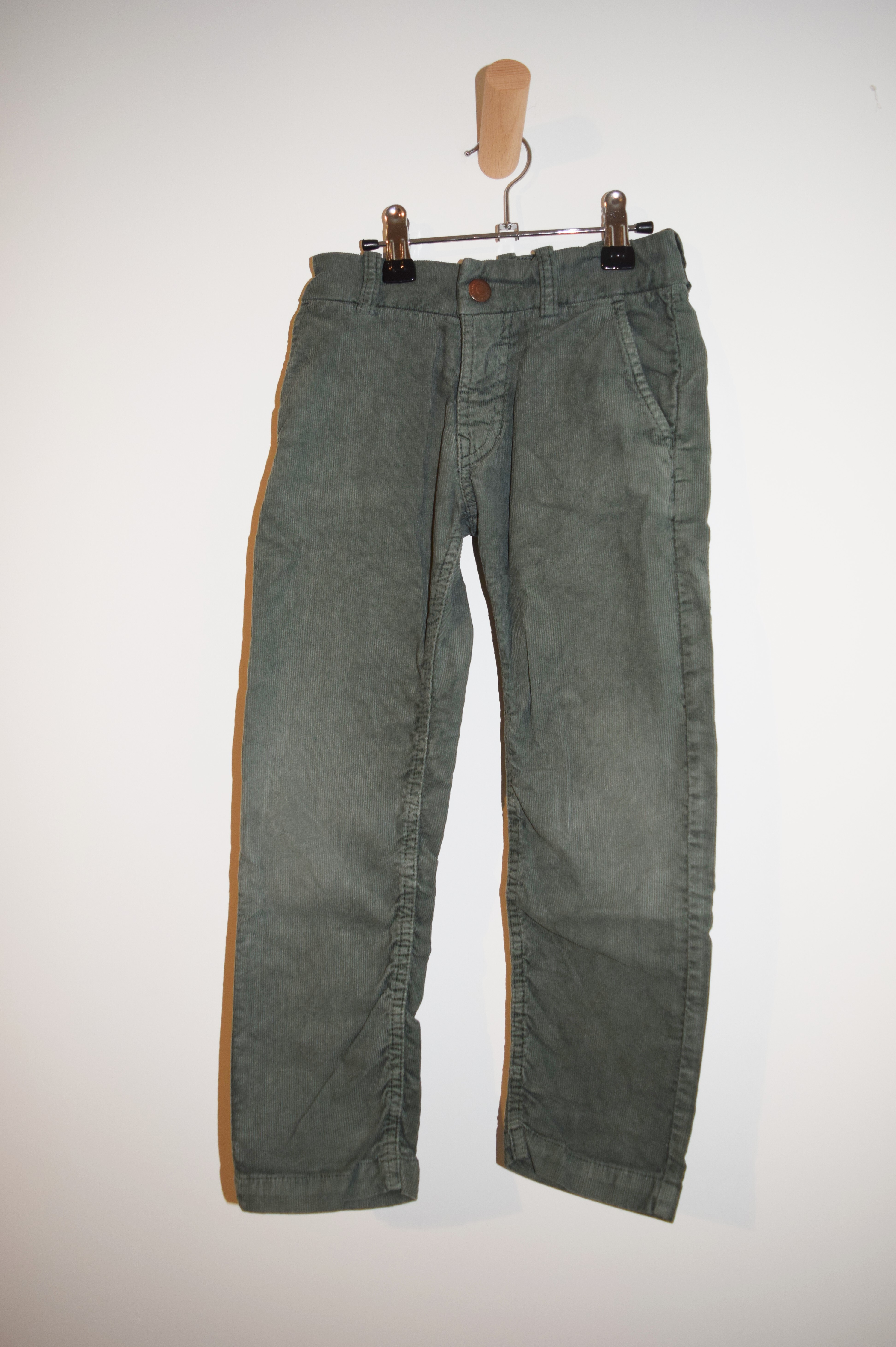 Geribbelde broek (groen), American Outfitters, 6 jaar 