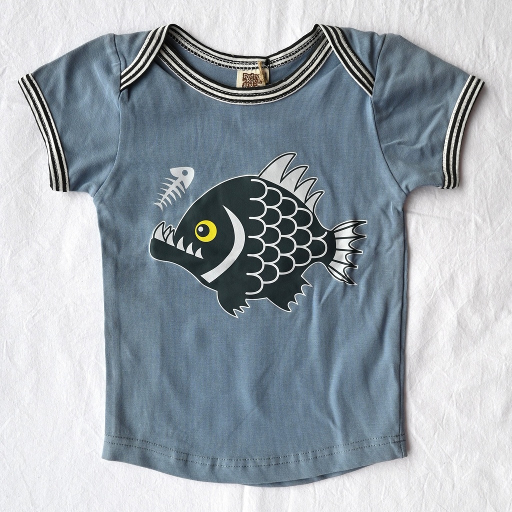 T-shirt, Retro-Rock-and-Robots, 12/18 maanden