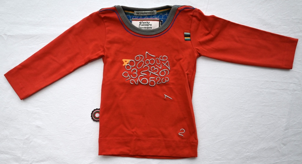 Longsleeve T-shirt, 4 funky flavours, 3/6 maanden