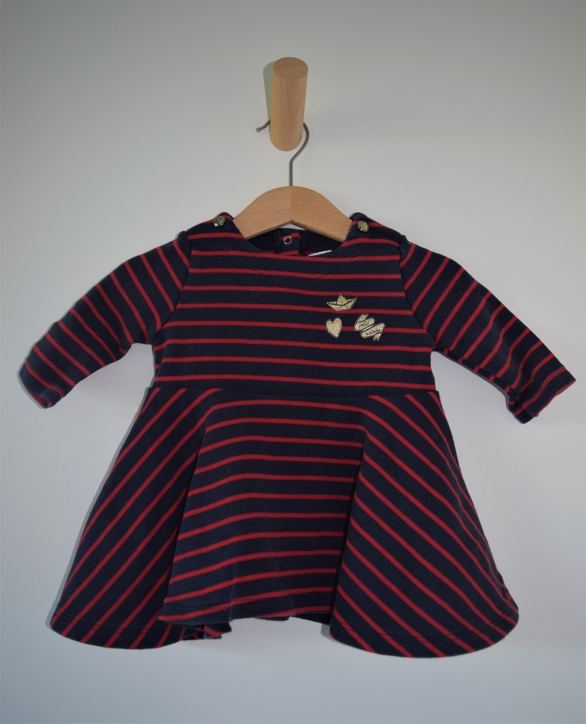 [LNO042] Winterkleedje, Petit Bateau, 6 maanden