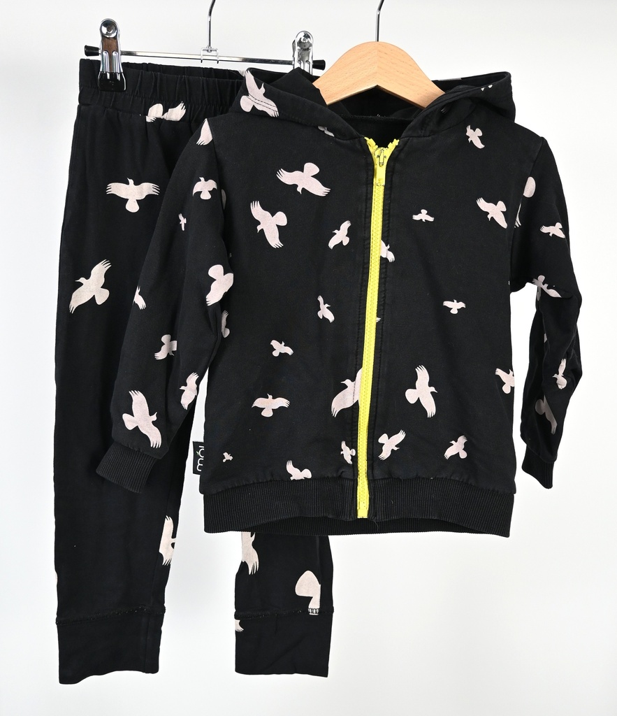 [LBR063] Hoodie met rits en legging, moi, 3/4 jaar