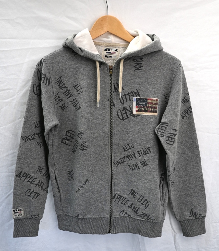 Hoodie, Fred Mello New York, maat XL - PI
