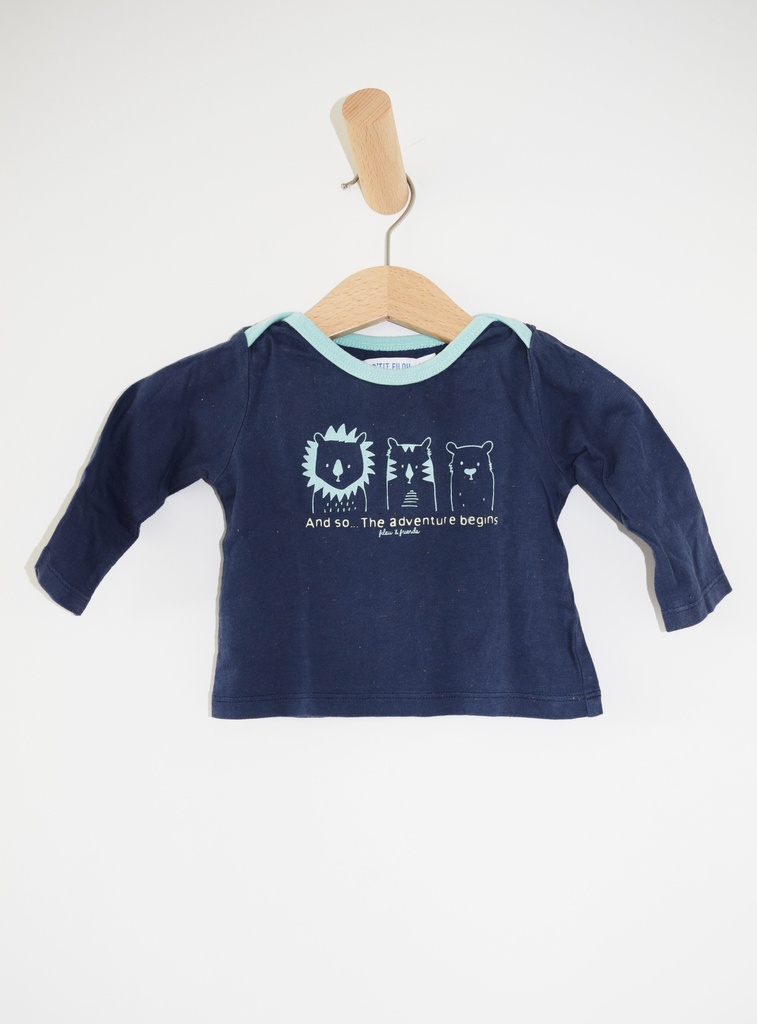 Longsleeve T-shirt, P'tit Filou, 6 maanden