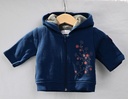 Warme hoodie met rits, P'tit Filou, 3 maanden