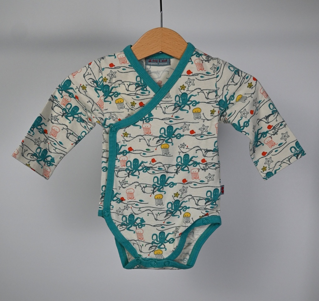 [NODB056] Body met lange mouwen, froy & dind, 2/6 maanden